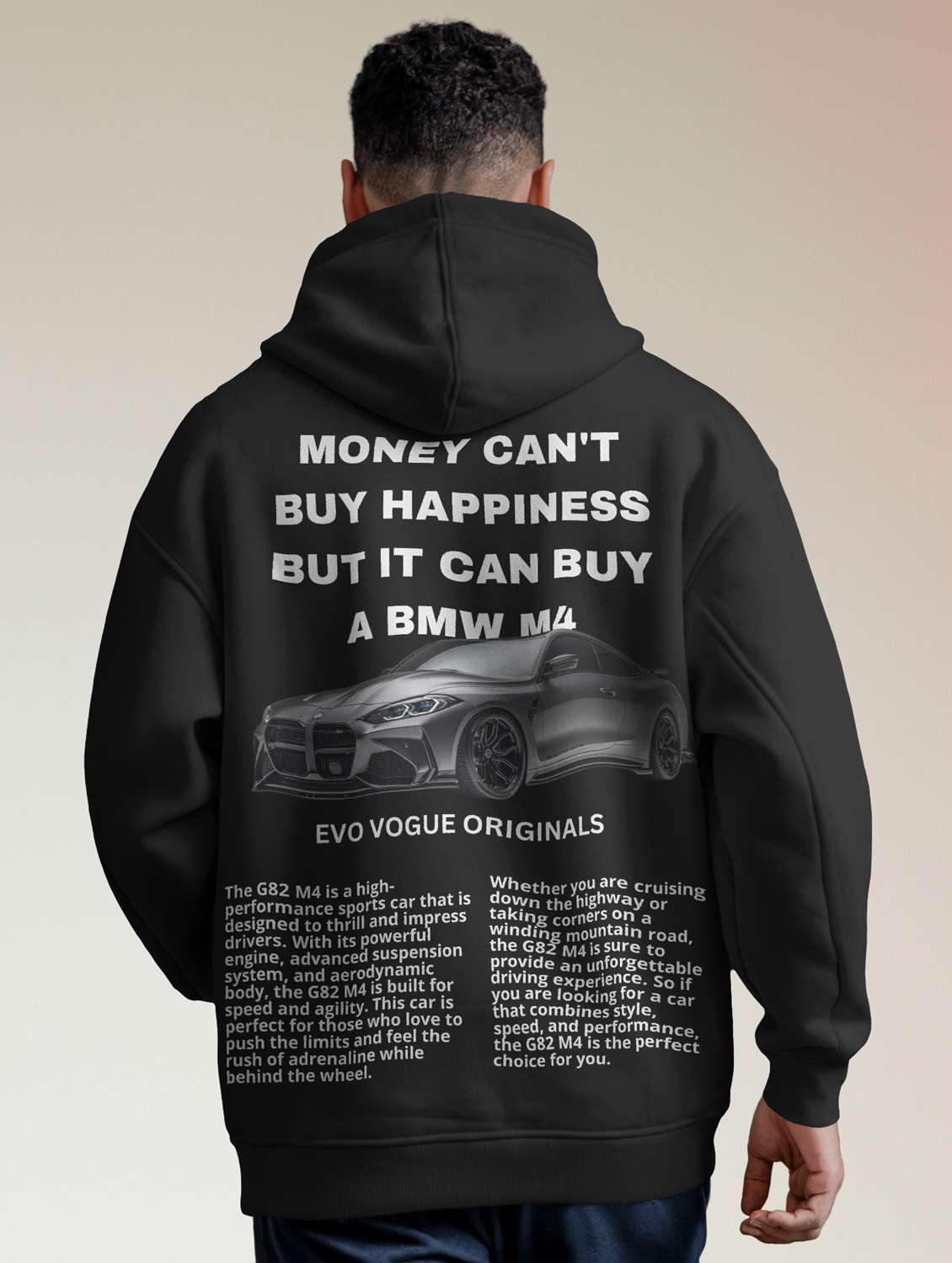 men front & back print long sleeve hooded sweatshirt - 22079126 -  Zoom Image - 0
