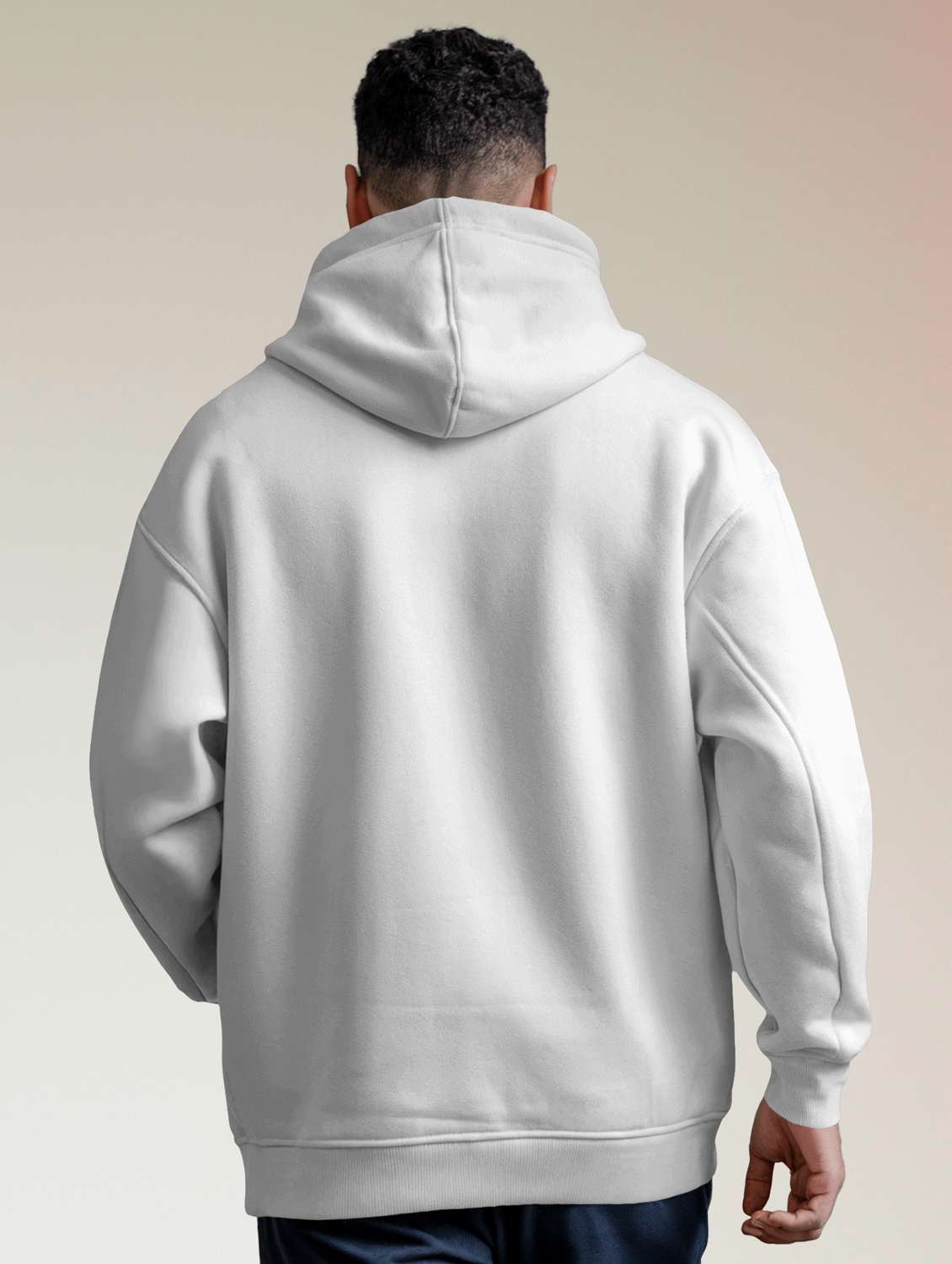 men front print long sleeve hooded sweatshirt - 22079137 -  Standard Image - 3