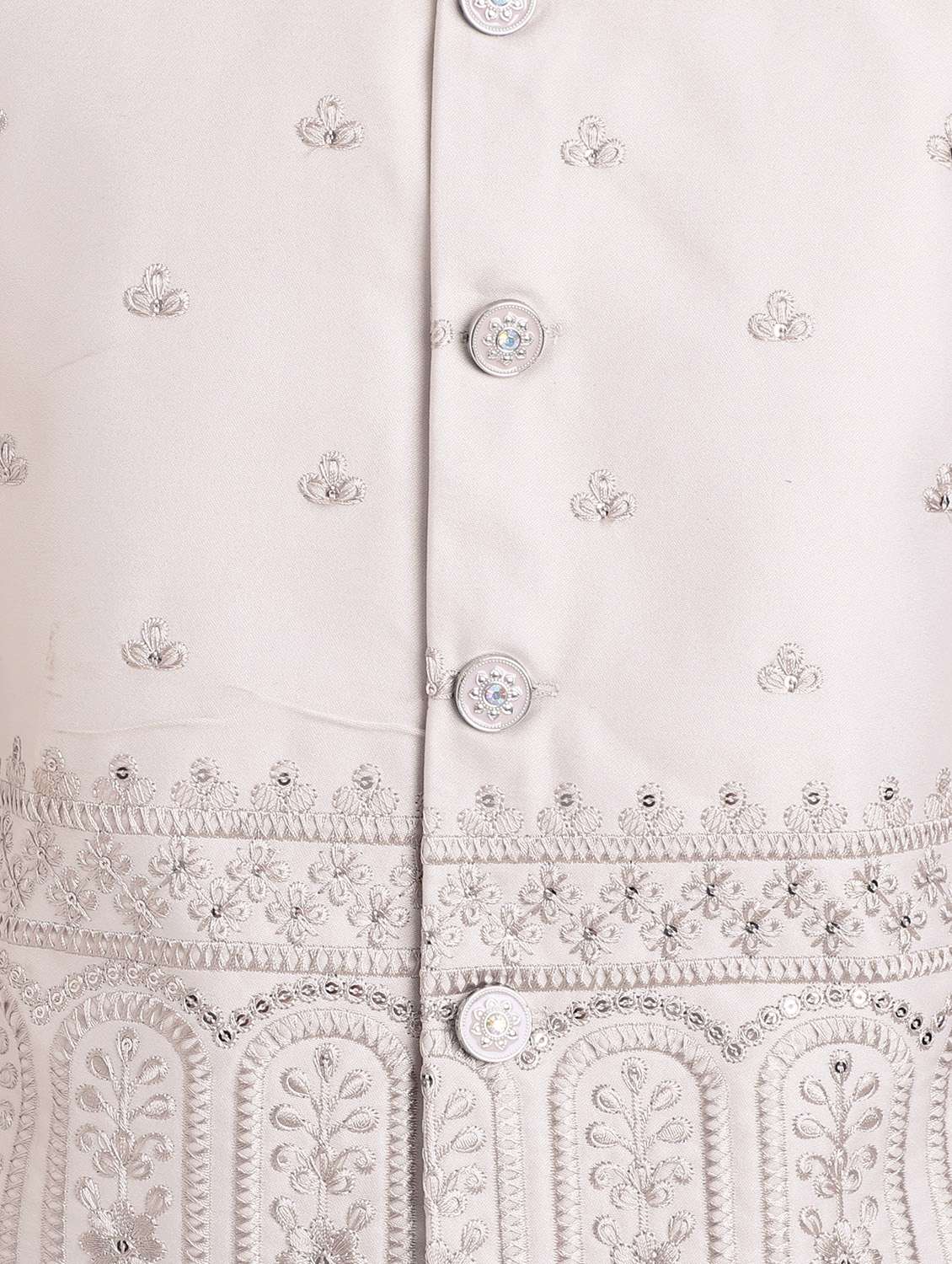 boys embroidered long sleeve sherwani set - 22079210 - Standard Image - 5