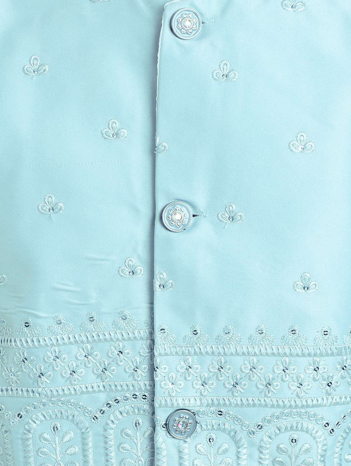 boys embroidered long sleeve sherwani set - 22079211 - Standard Image - 5