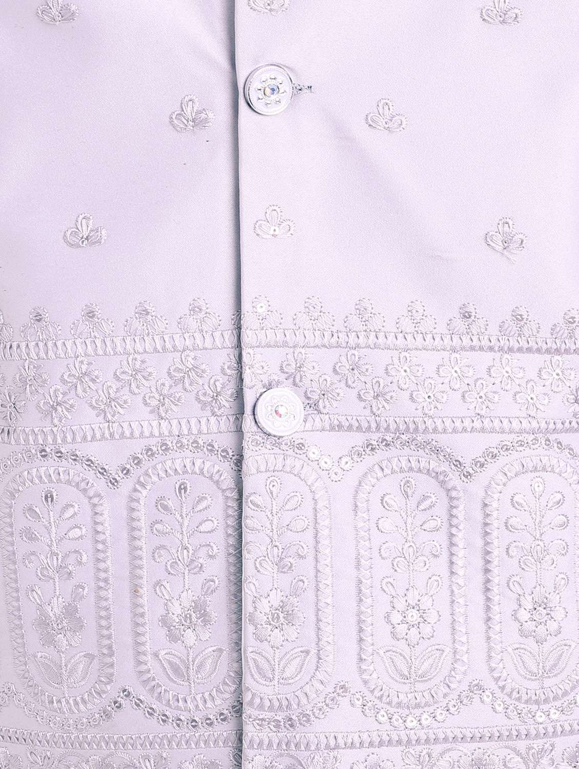 boys embroidered long sleeve sherwani set - 22079212 - Standard Image - 5