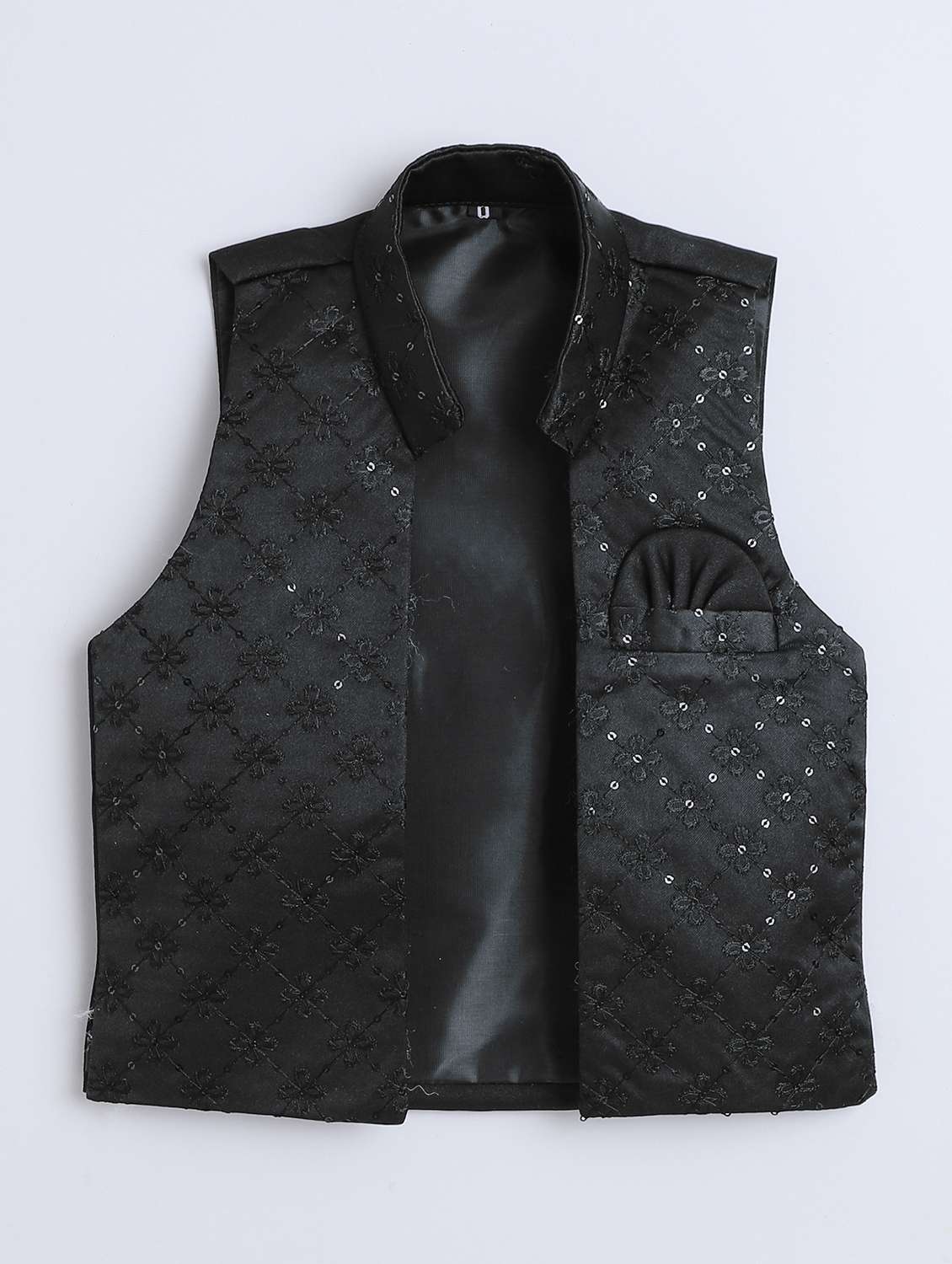boys embroidered long sleeve sherwani set - 22079213 - Standard Image - 3