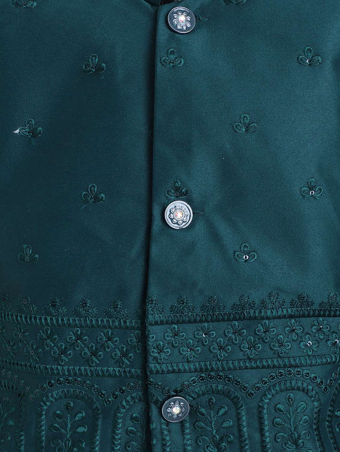 boys embroidered long sleeve sherwani set - 22079214 -  Standard Image - 5