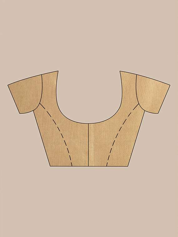 women solid handloom saree with blouse - 22079279 - Standard Image - 5