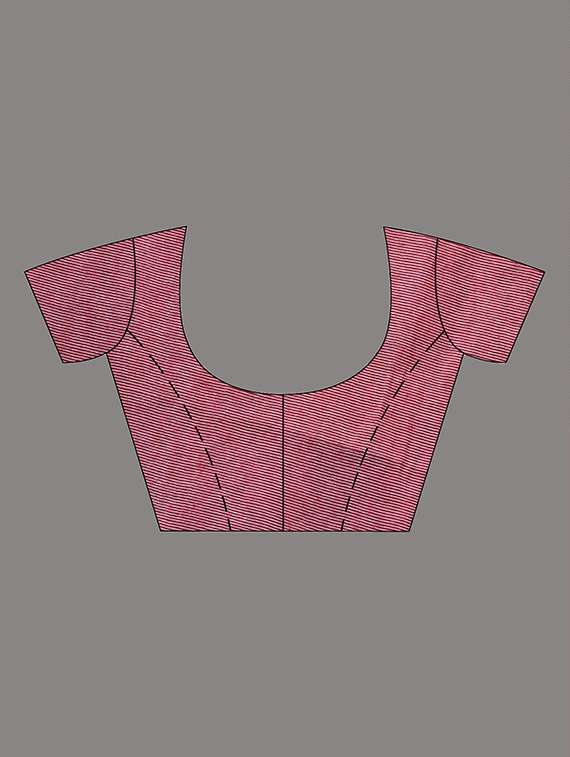 women teal handloom saree with blouse - 22079285 -  Standard Image - 5