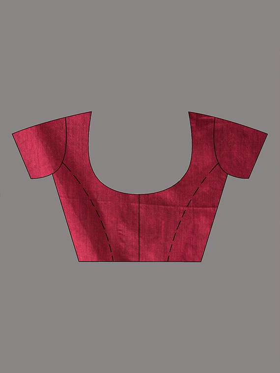 women magenta handloom saree with blouse - 22079287 -  Standard Image - 5