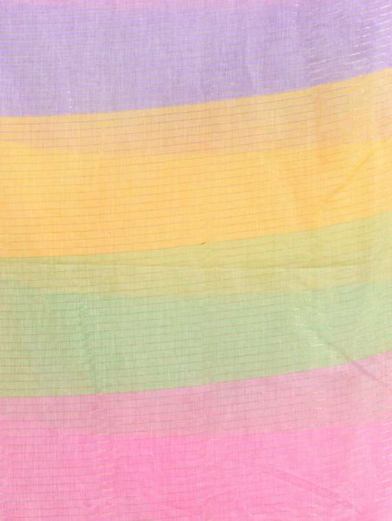women striped handloom saree - 22079318 -  Standard Image - 5