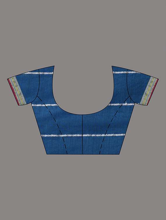 women self design handloom saree with blouse - 22079320 - Standard Image - 5