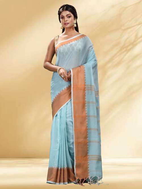 women self design handloom saree with blouse - 22079325 -  Standard Image - 0