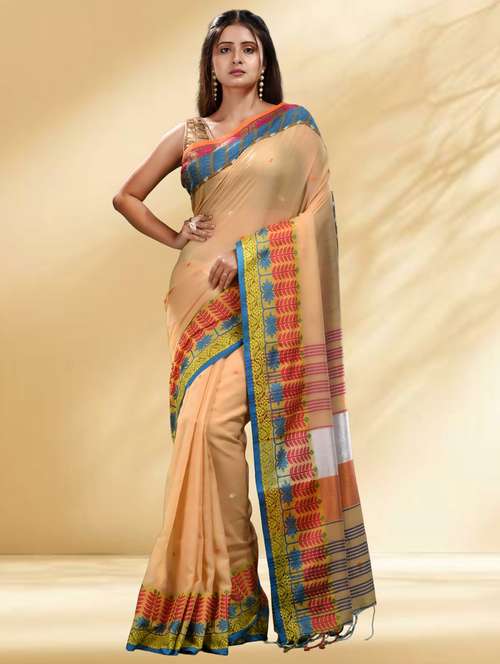 women self design handloom saree with blouse - 22079328 -  Standard Image - 0
