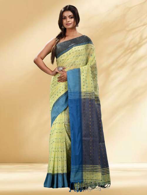 women self design handloom saree with blouse - 22079330 - Standard Image - 0