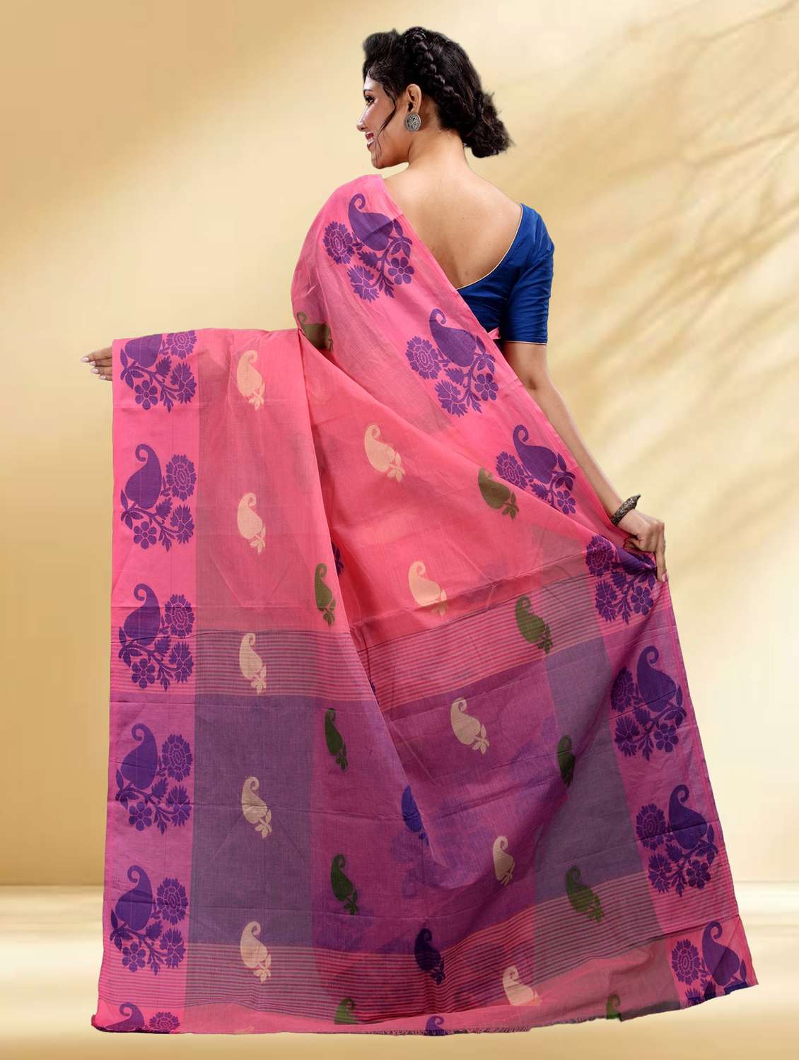 women self design handloom saree - 22079331 -  Standard Image - 3