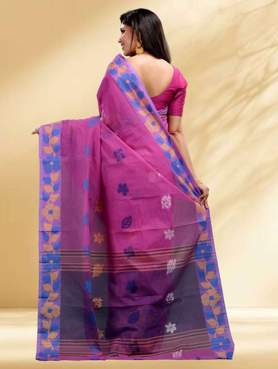 women self design handloom saree - 22079332 -  Standard Image - 3