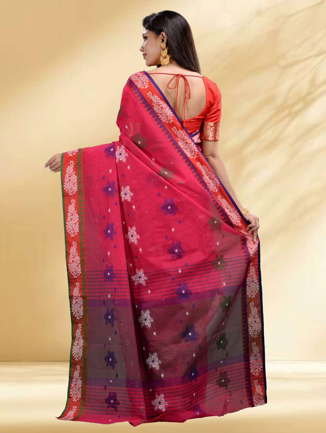 women self design handloom saree - 22079333 -  Standard Image - 3