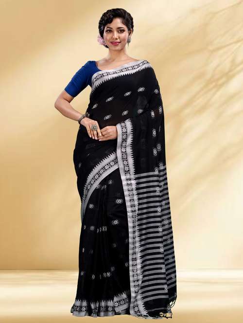 women self design handloom saree with blouse - 22079334 -  Standard Image - 0