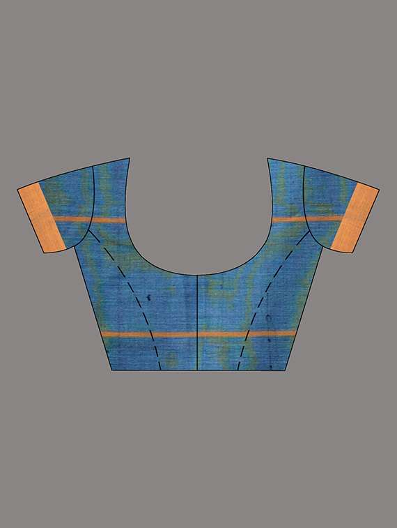 women self design handloom saree with blouse - 22079353 -  Standard Image - 5