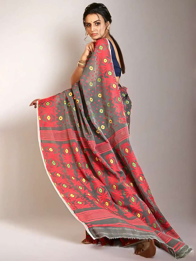 women self design jamdani saree - 22079371 -  Standard Image - 3