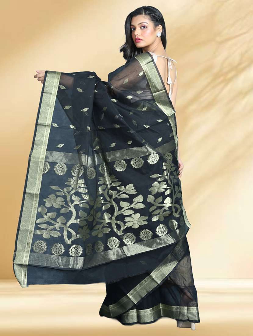 women self design jamdani saree - 22079373 -  Standard Image - 3