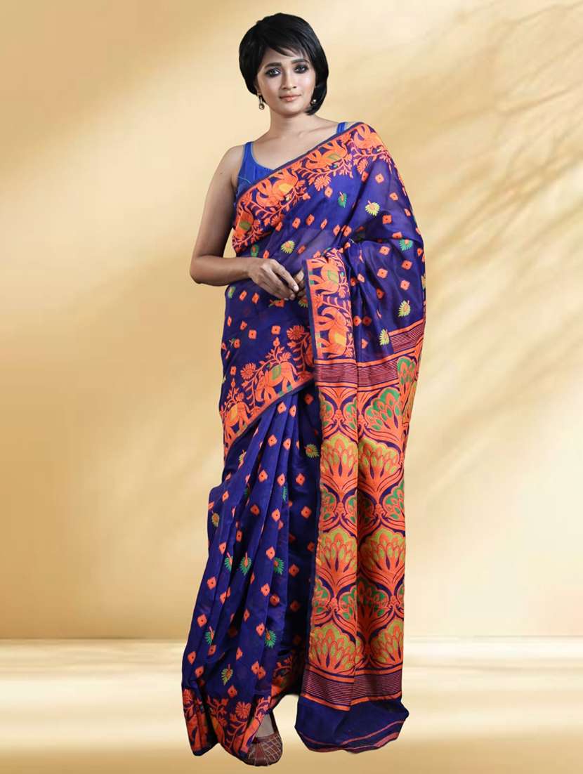 women self design jamdani saree