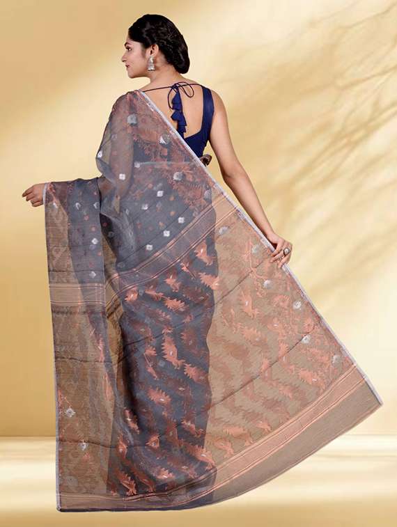 women self design jamdani saree - 22079382 -  Standard Image - 3