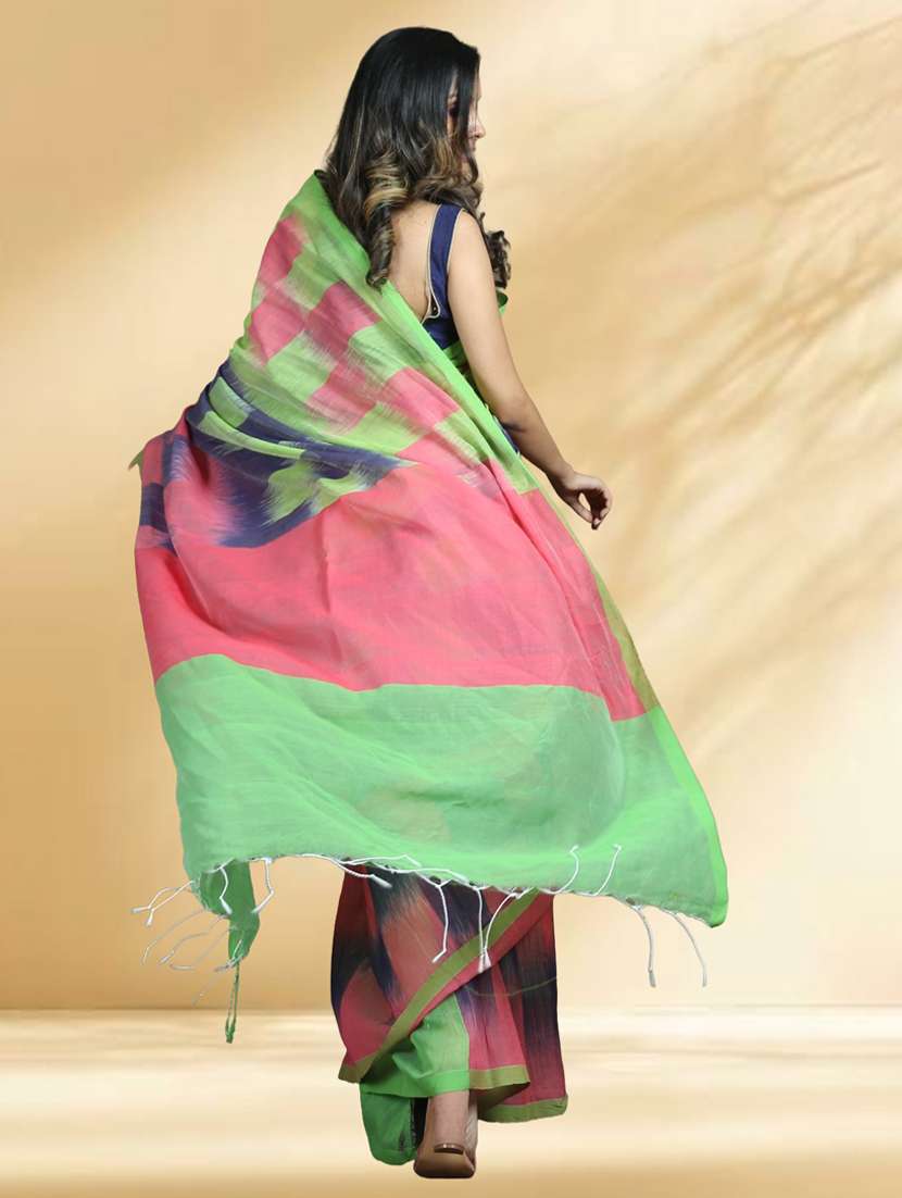 women self design handloom saree with blouse - 22079384 -  Standard Image - 3