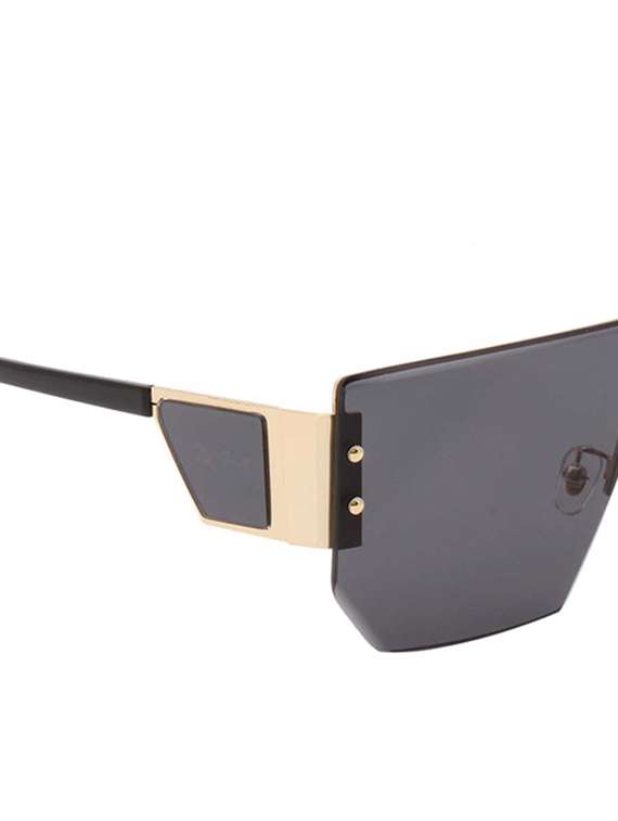 ted smith eyewear unisex |  half rim shield stylish sunglasses |  uv protected | for men and women - 22079417 -  Standard Image - 5