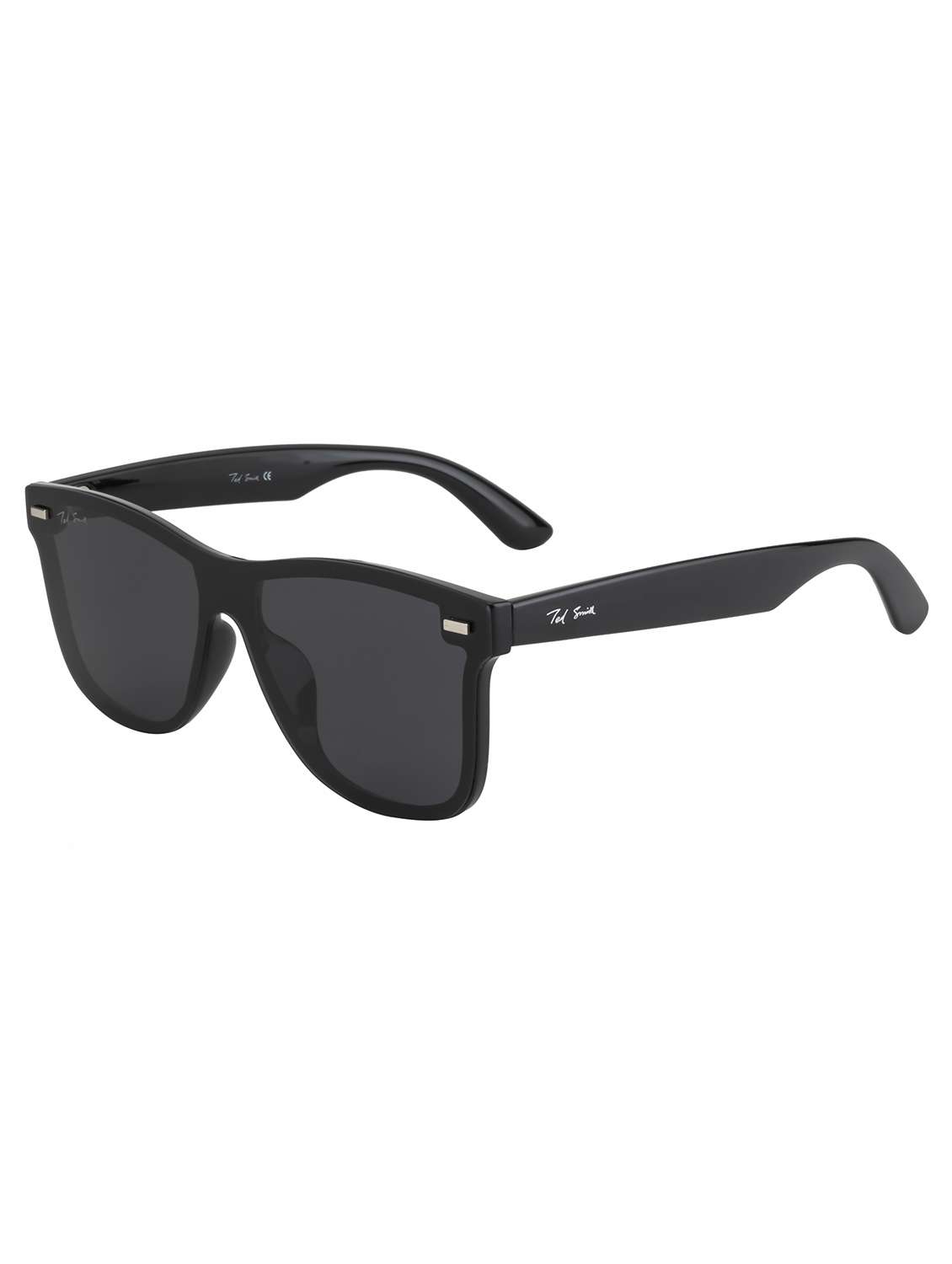 ted smith eyewear unisex |  full rim wayfarer stylish sunglasses |  polarized and uv protected | for men and women - 22079419 -  Standard Image - 3
