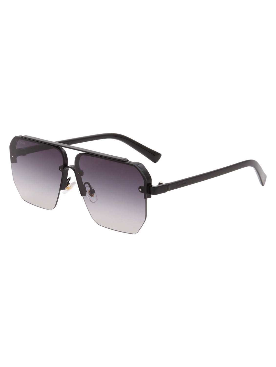 ted smith eyewear unisex | half rim aviator stylish sunglasses | uv protected | for men and women - 22079423 - Standard Image - 3