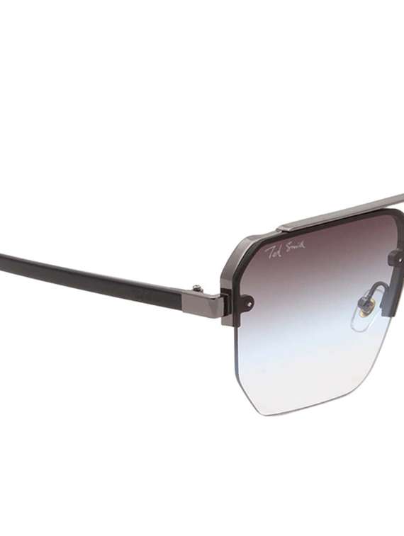 ted smith eyewear unisex | half rim aviator stylish sunglasses | uv protected | for men and women - 22079424 - Standard Image - 5