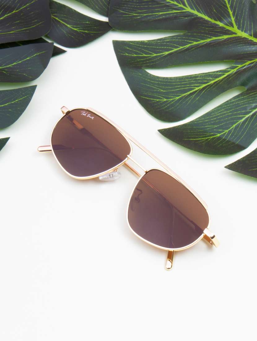 ted smith eyewear unisex | full rim aviator stylish sunglasses | uv protected | for men and women - 22079428 - Zoom Image - 0