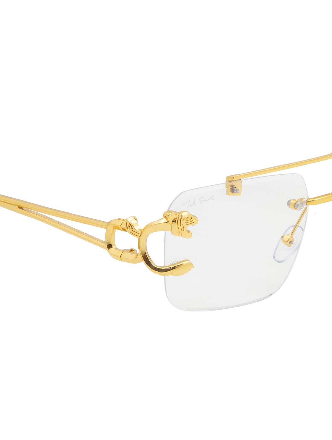 ted smith eyewear unisex |  rimless aviator stylish sunglasses |  uv protected | for men and women - 22079451 -  Standard Image - 5