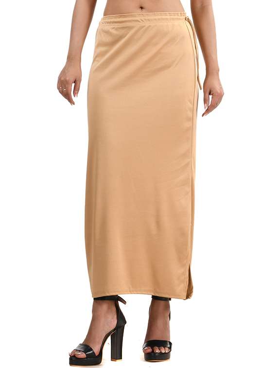 women solid mid rise saree shaper