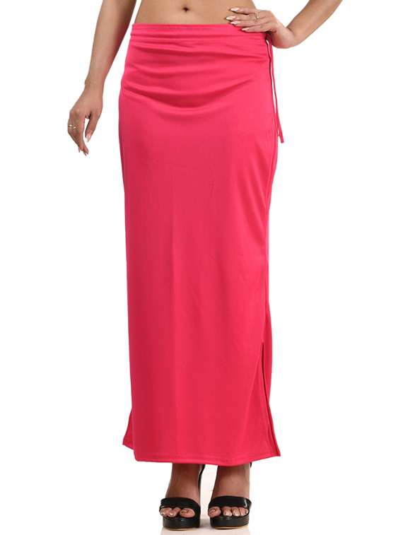 women solid mid rise saree shaper