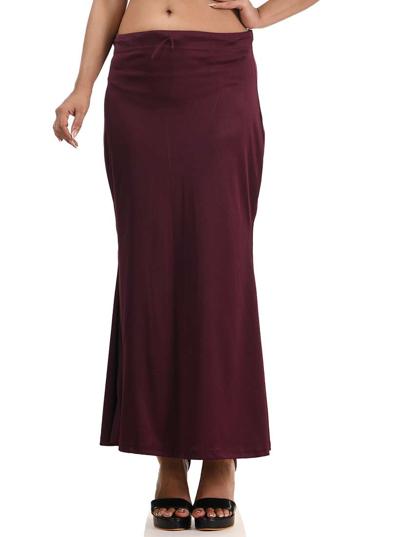 women solid mid rise saree shaper