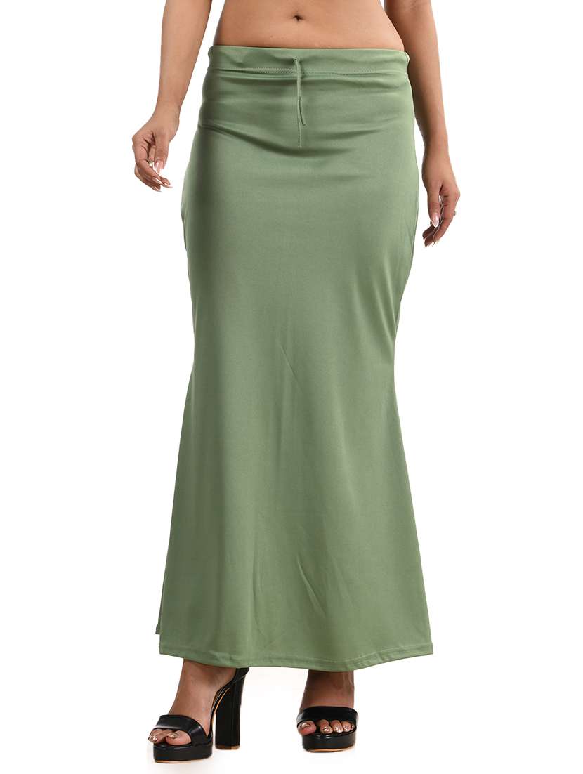women solid mid rise saree shaper