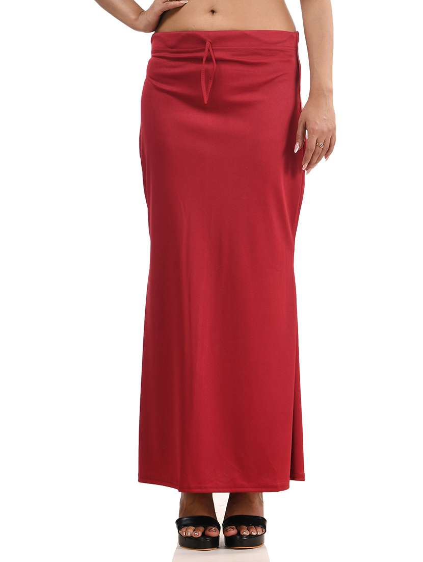 women solid mid rise saree shaper