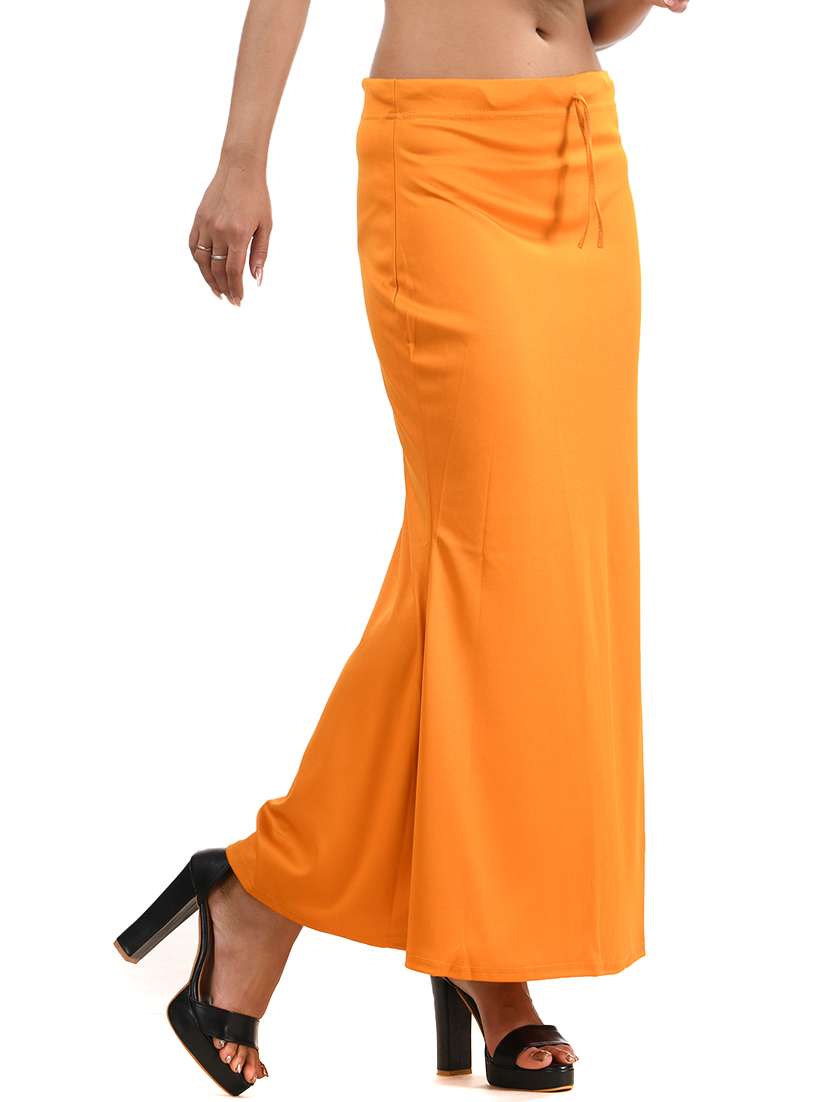 women solid mid rise saree shaper - 22079466 - Standard Image - 3