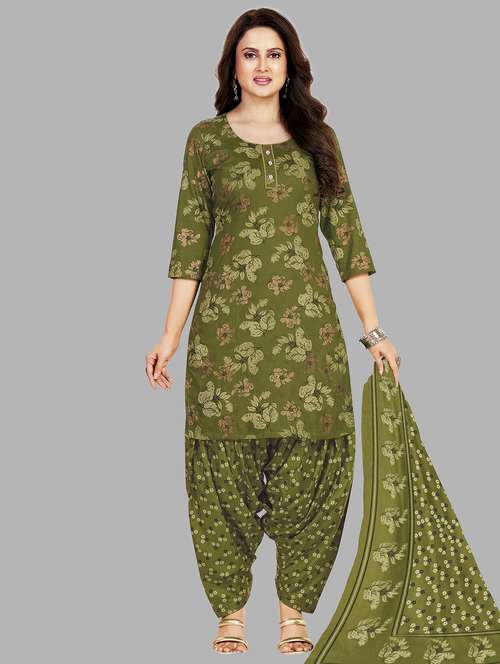 women floral printed unstitched salwar suit set - 22079475 -  Standard Image - 0