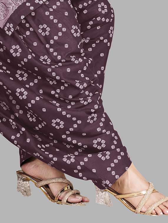 women printed unstitched salwar suit set - 22079480 - Standard Image - 3