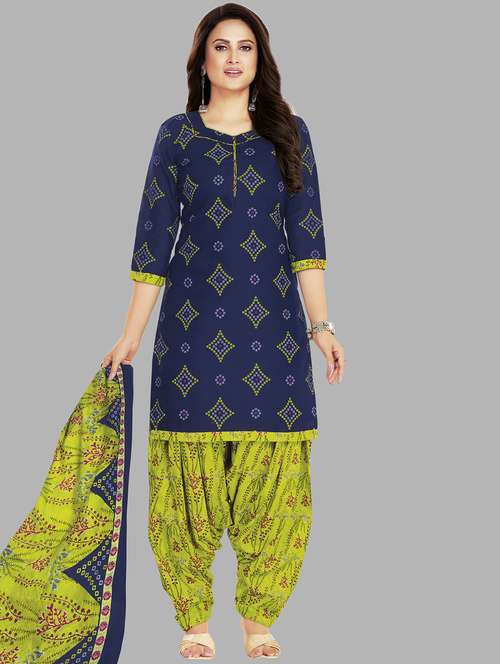 women printed unstitched salwar suit set - 22079494 -  Standard Image - 0