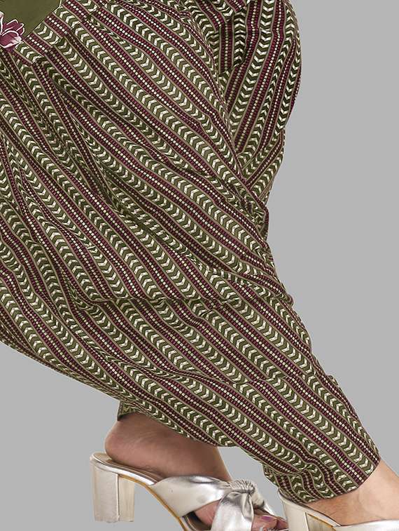 women floral printed unstitched salwar suit set - 22079526 -  Standard Image - 3