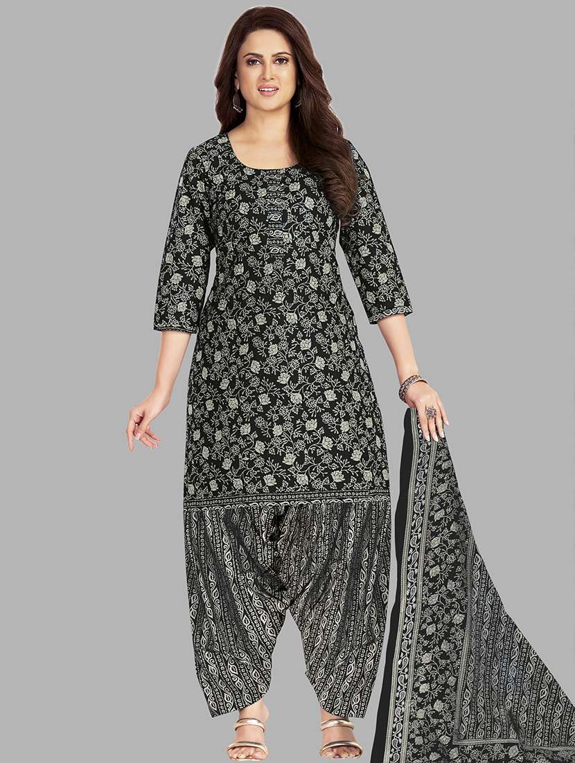 women floral printed unstitched salwar suit set
