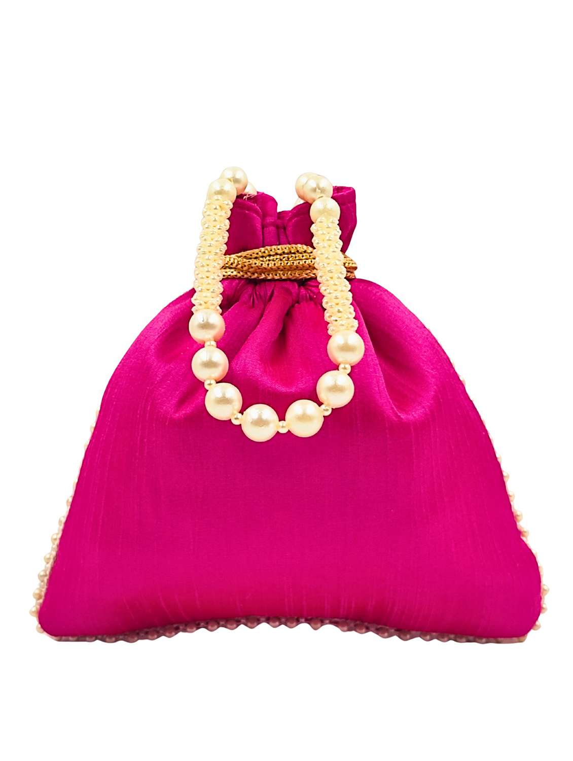 embroidered potli bag with drawstring - 22079543 - Standard Image - 3