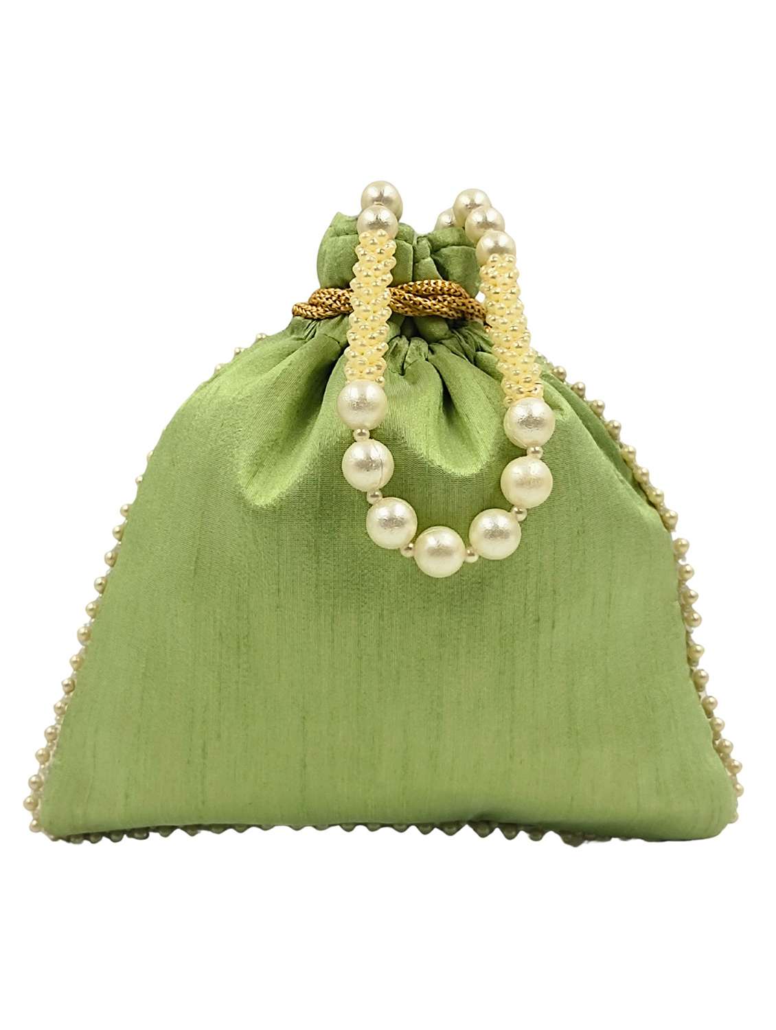 women embroidered potli bag with drawstring - 22079545 -  Standard Image - 3