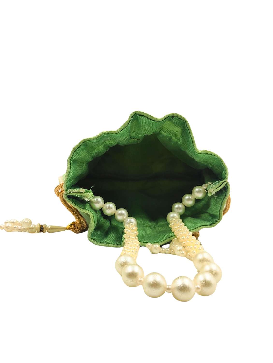 women embroidered potli bag with drawstring - 22079545 -  Standard Image - 5