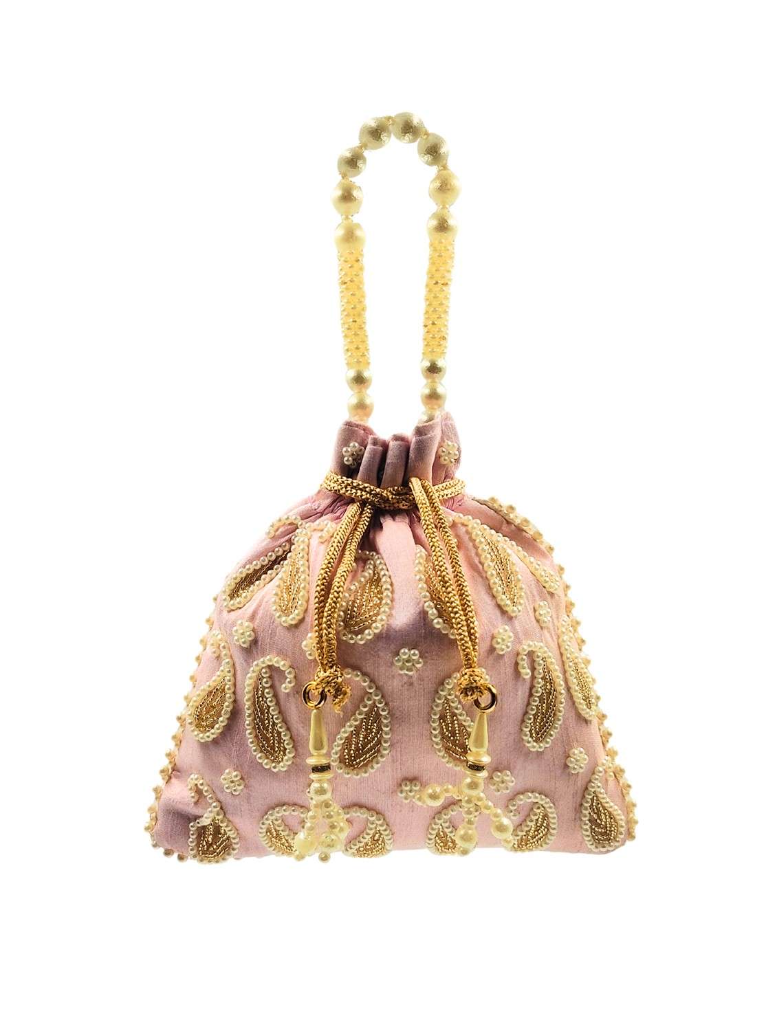 women embroidered potli bag with drawstring