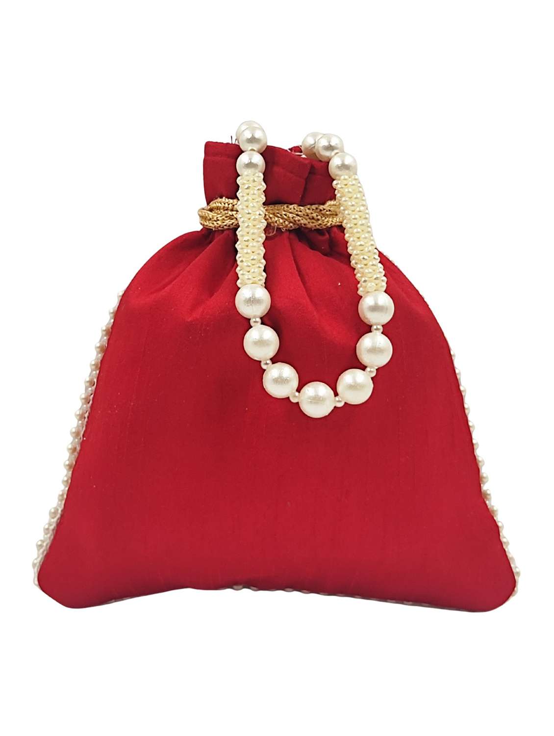 women embroidered potli bag with drawstring - 22079547 - Standard Image - 3