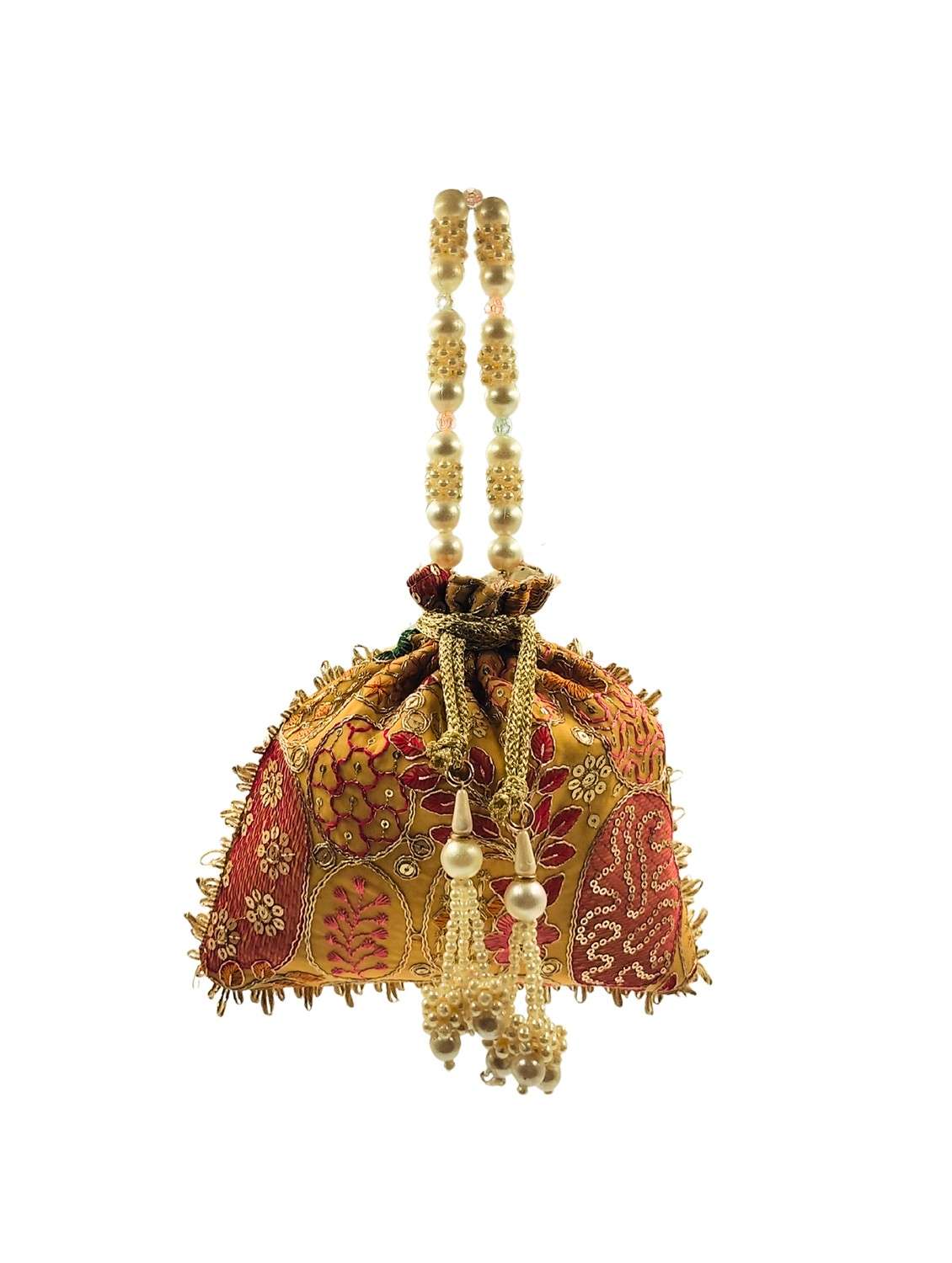 women embroidered potli bag with drawstring - 22079548 - Zoom Image - 0