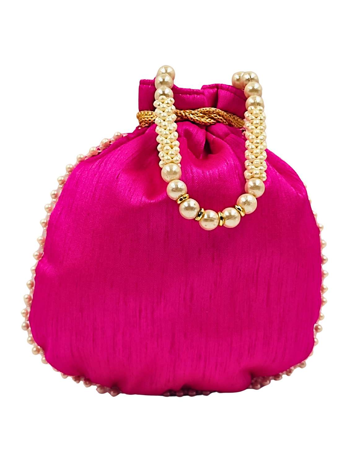 women embroidered potli bag with drawstring - 22079553 - Standard Image - 3