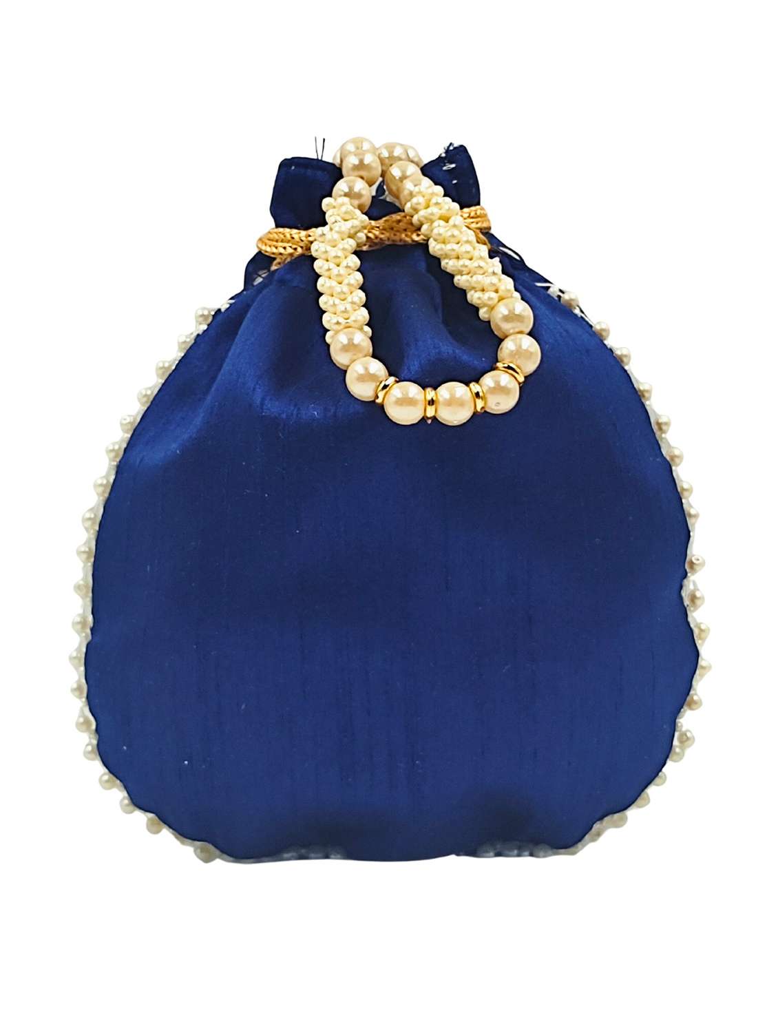 women embroidered potli bag with drawstring - 22079554 - Standard Image - 5